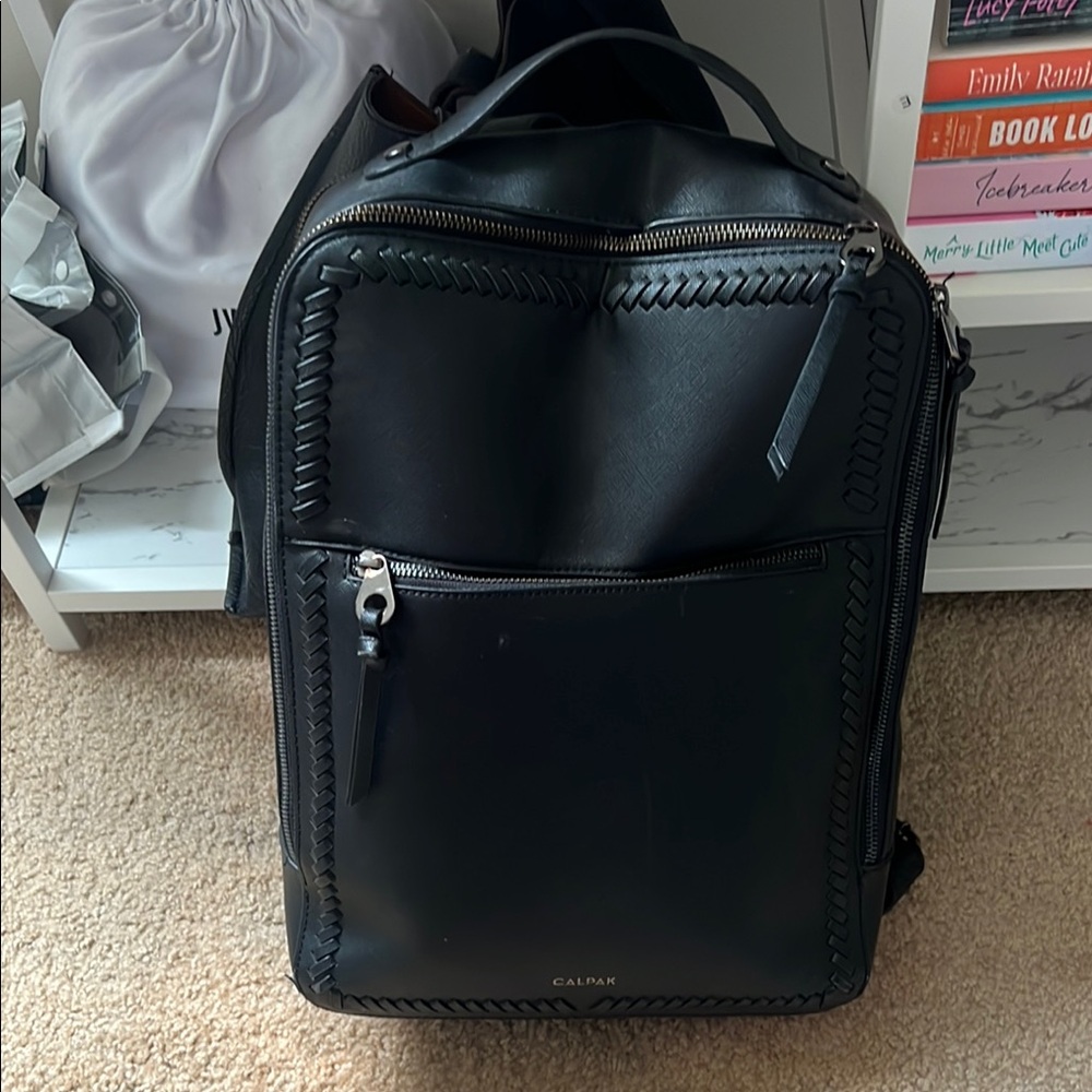 Calpak Black laptop Backpack